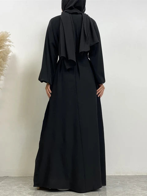 Everyday Abaya | With Belt & Pockets | Black