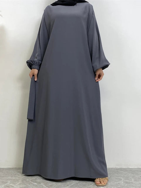 Everyday Abaya | With Belt & Pockets | Charcoal