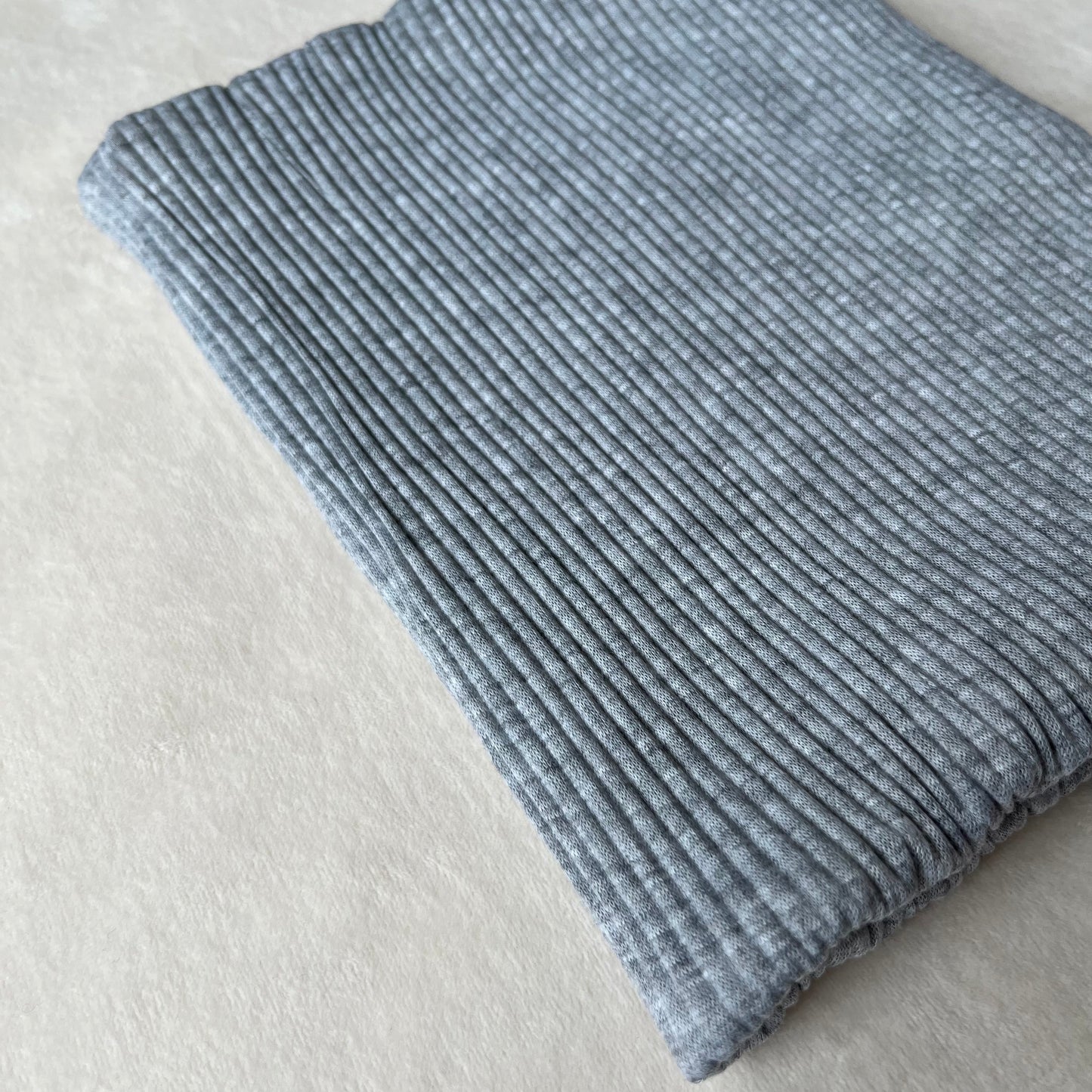 Jersey Crinkle - Heather Grey