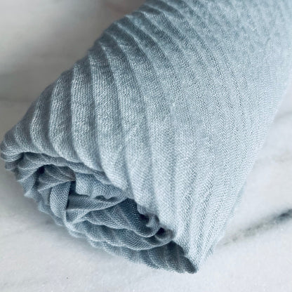 Cotton Crinkle - Stone