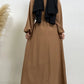 Everyday Abaya | With Belt & Pockets | Coffee