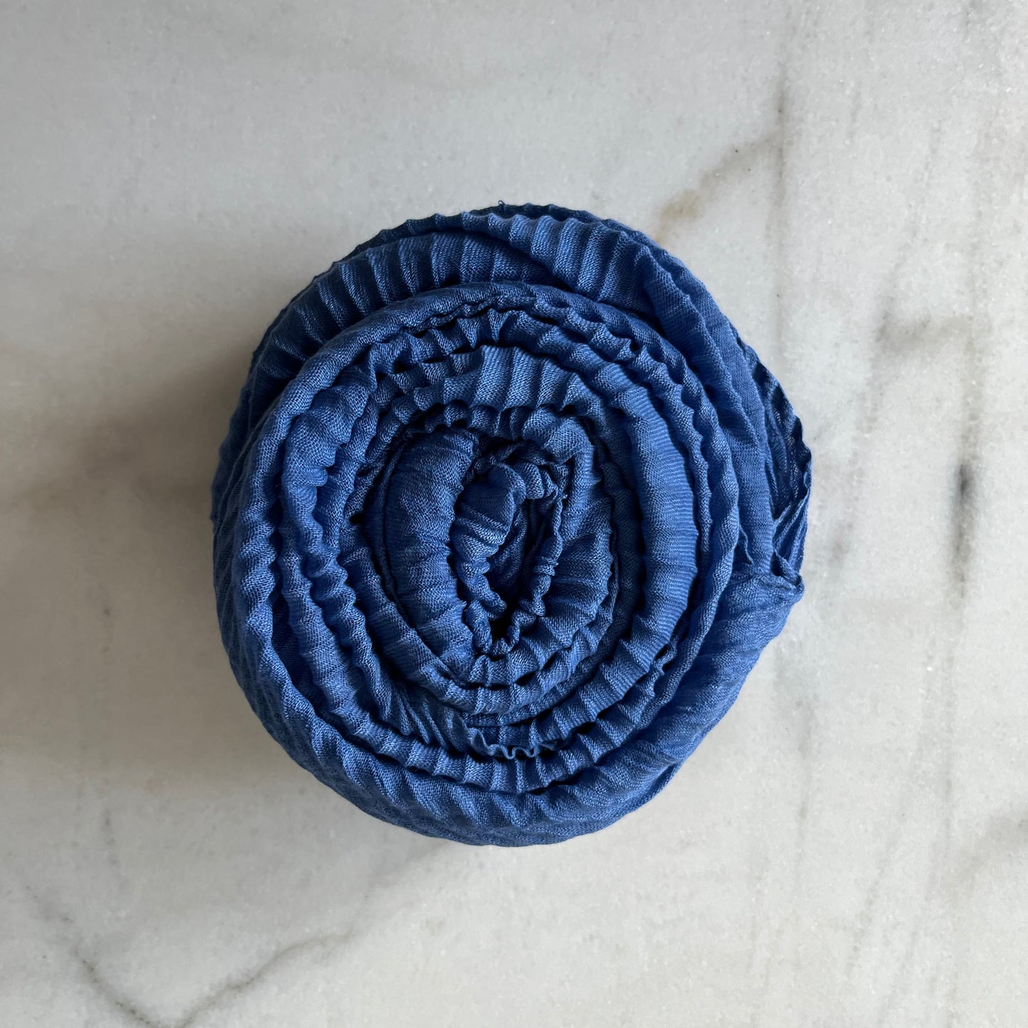 Cotton Crinkle - Light Cobalt