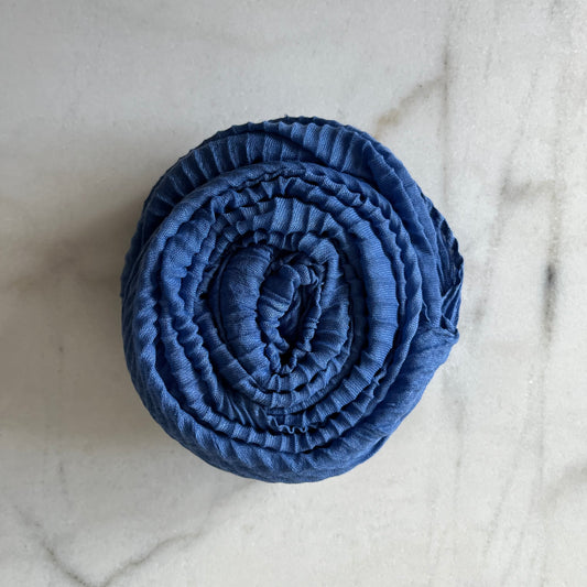 Cotton Crinkle - Light Cobalt