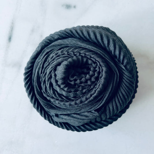 Cotton Crinkle - Charcoal