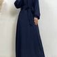 Everyday Abaya | With Belt & Pockets | Midnight Blue