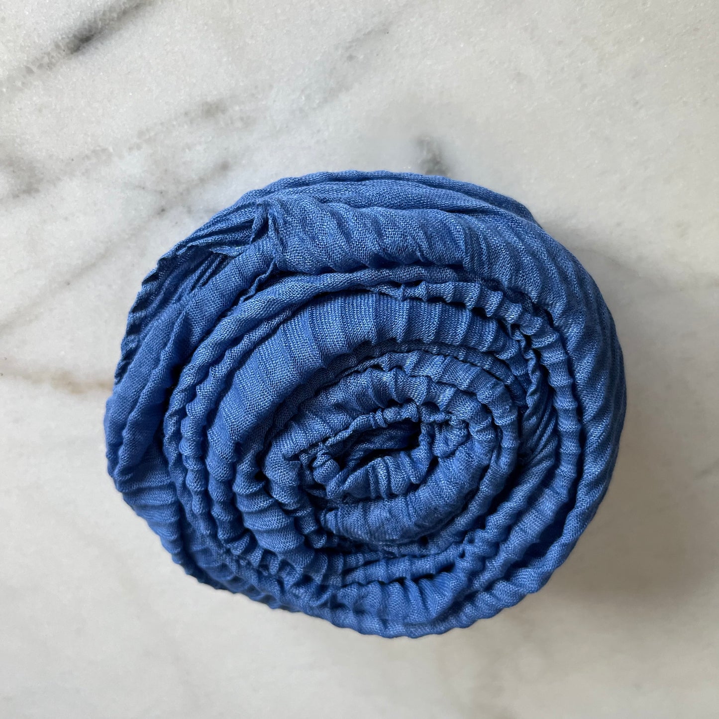 Cotton Crinkle - Light Cobalt