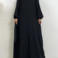 Everyday Abaya | With Belt & Pockets | Black