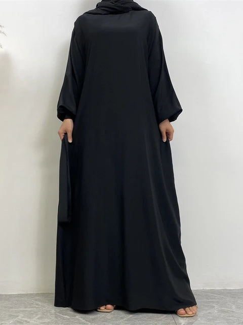 Everyday Abaya | With Belt & Pockets | Black