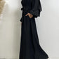 Everyday Abaya | With Belt & Pockets | Black