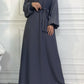 Everyday Abaya | With Belt & Pockets | Charcoal