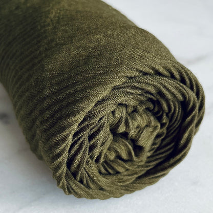 Cotton Crinkle - Olive