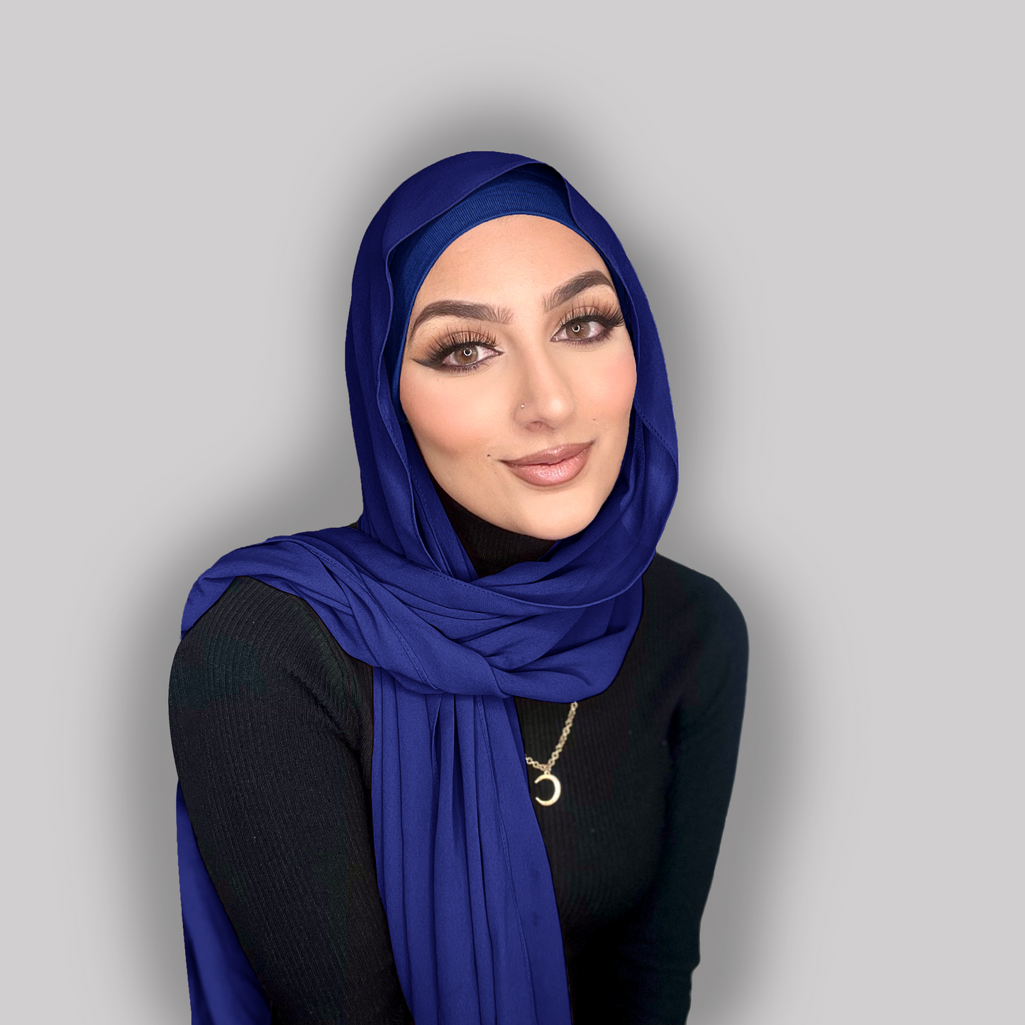 Instant Chiffon Hijab - Sapphire