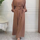 Everyday Abaya | With Belt & Pockets | Coffee