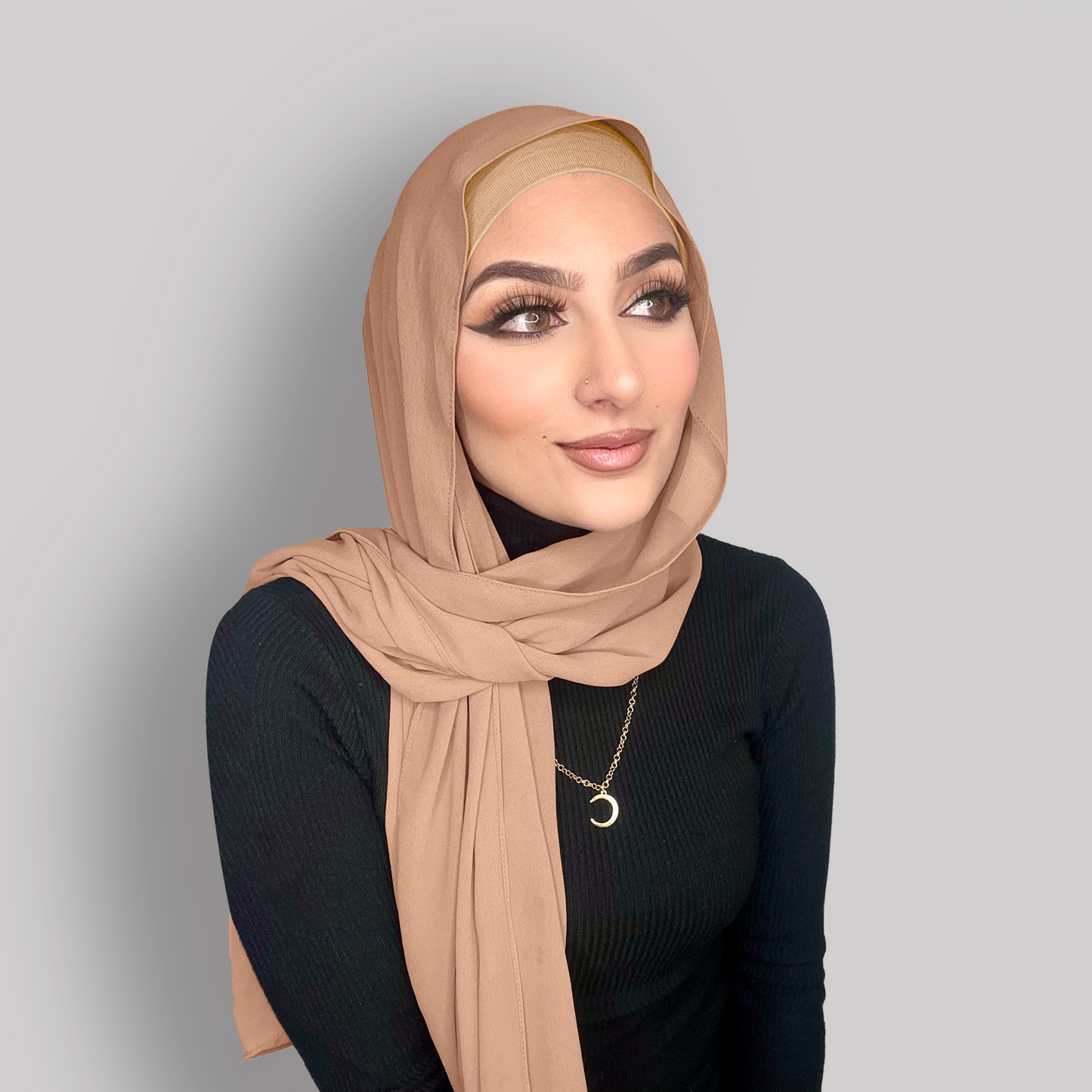 Instant Chiffon Hijab - Latte