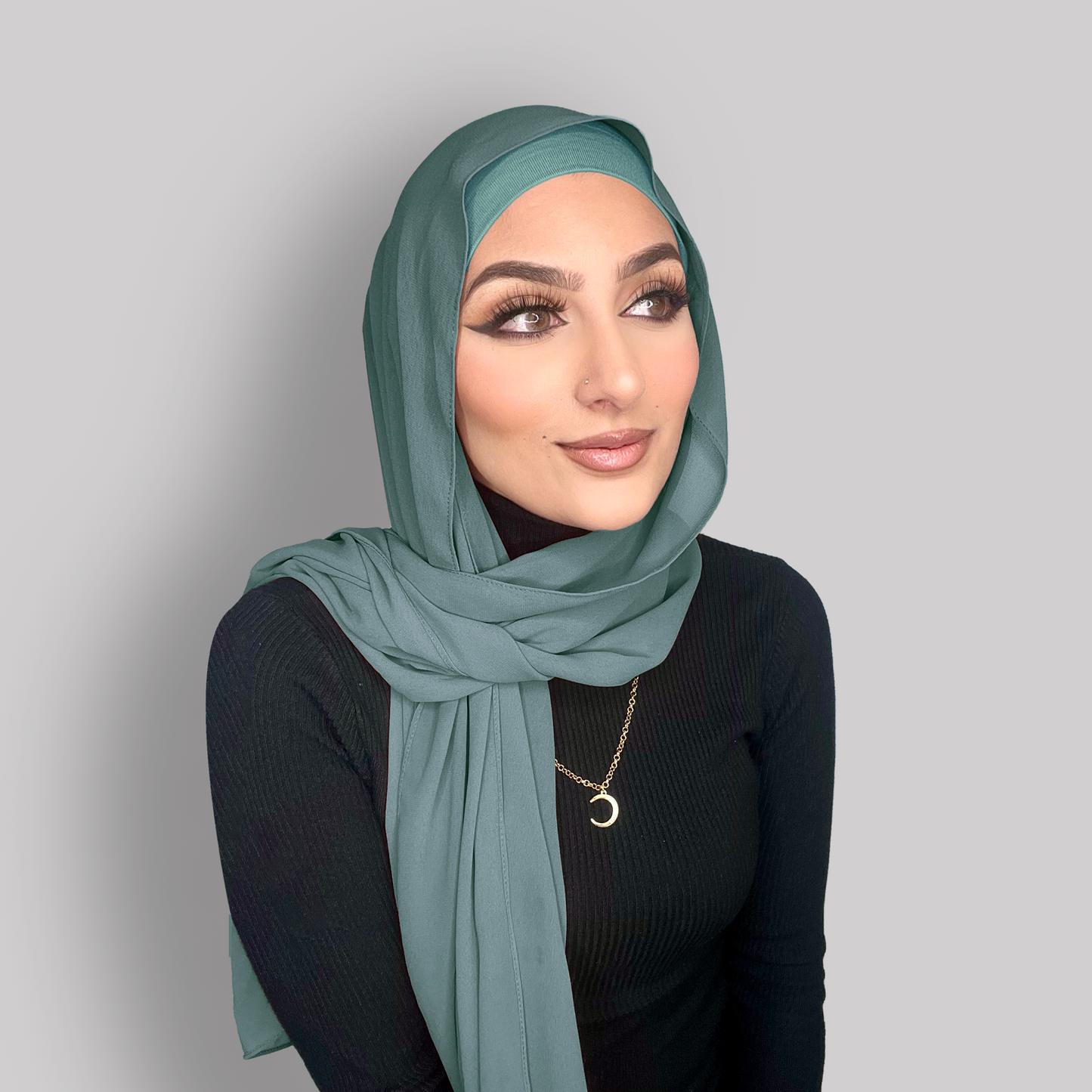 Instant Chiffon Hijab - Sage